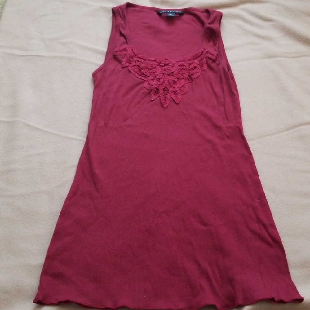 Banana republic ribbed lace tank